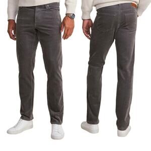 Vineyard Vines Men's Corduroy 5 Pocket Straight Leg Pants Size 32 Preppy Grey
